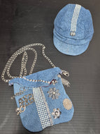 Denim Purse & Hat