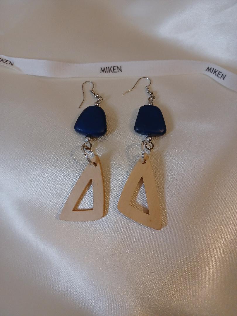 Blue Wooden Dangle