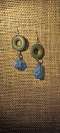 Green & Blue Glass Dangles